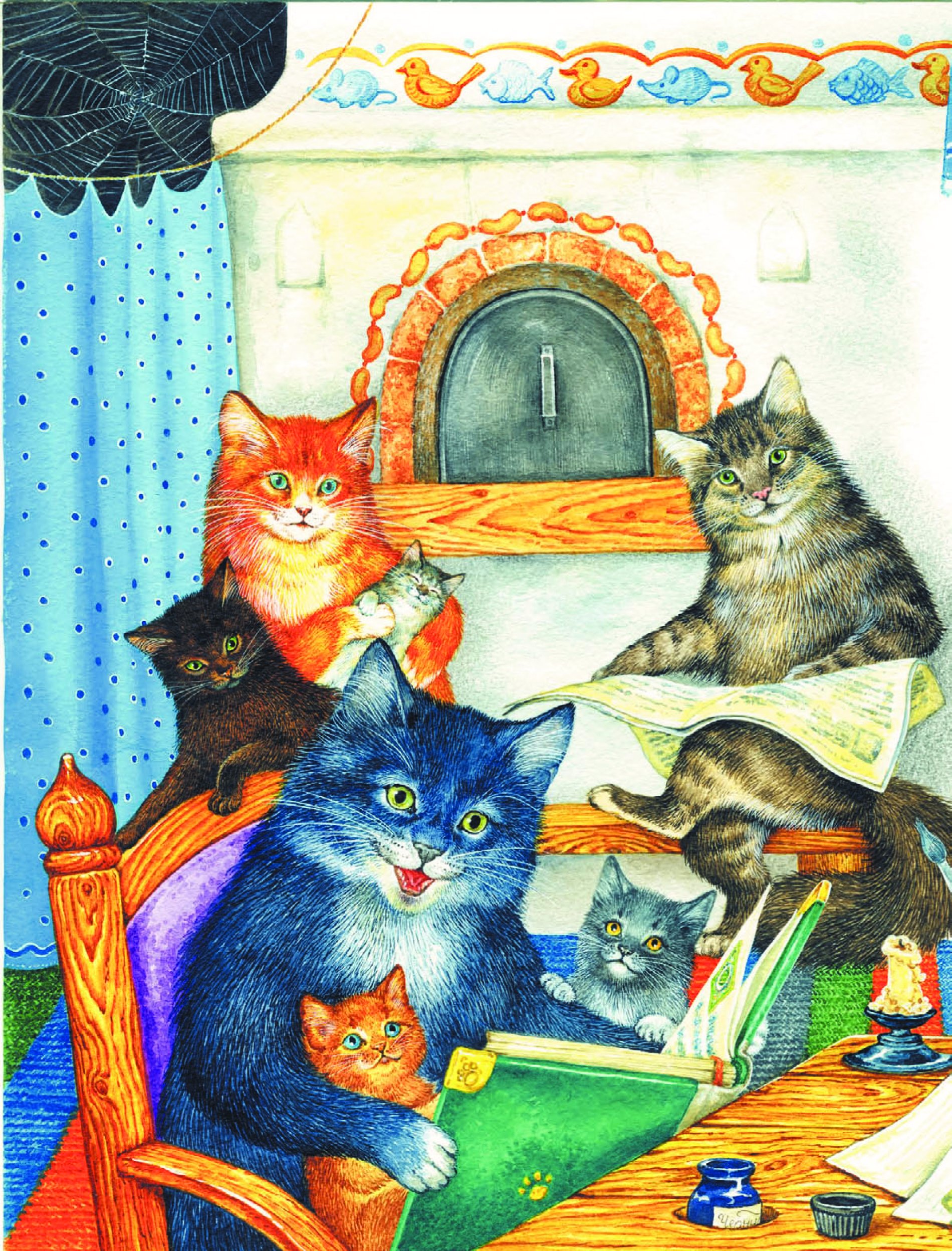 Котик сказка читать. Сказочная кошка. Сказочный кот. Сказочные коты и кошки. Коты из сказок.