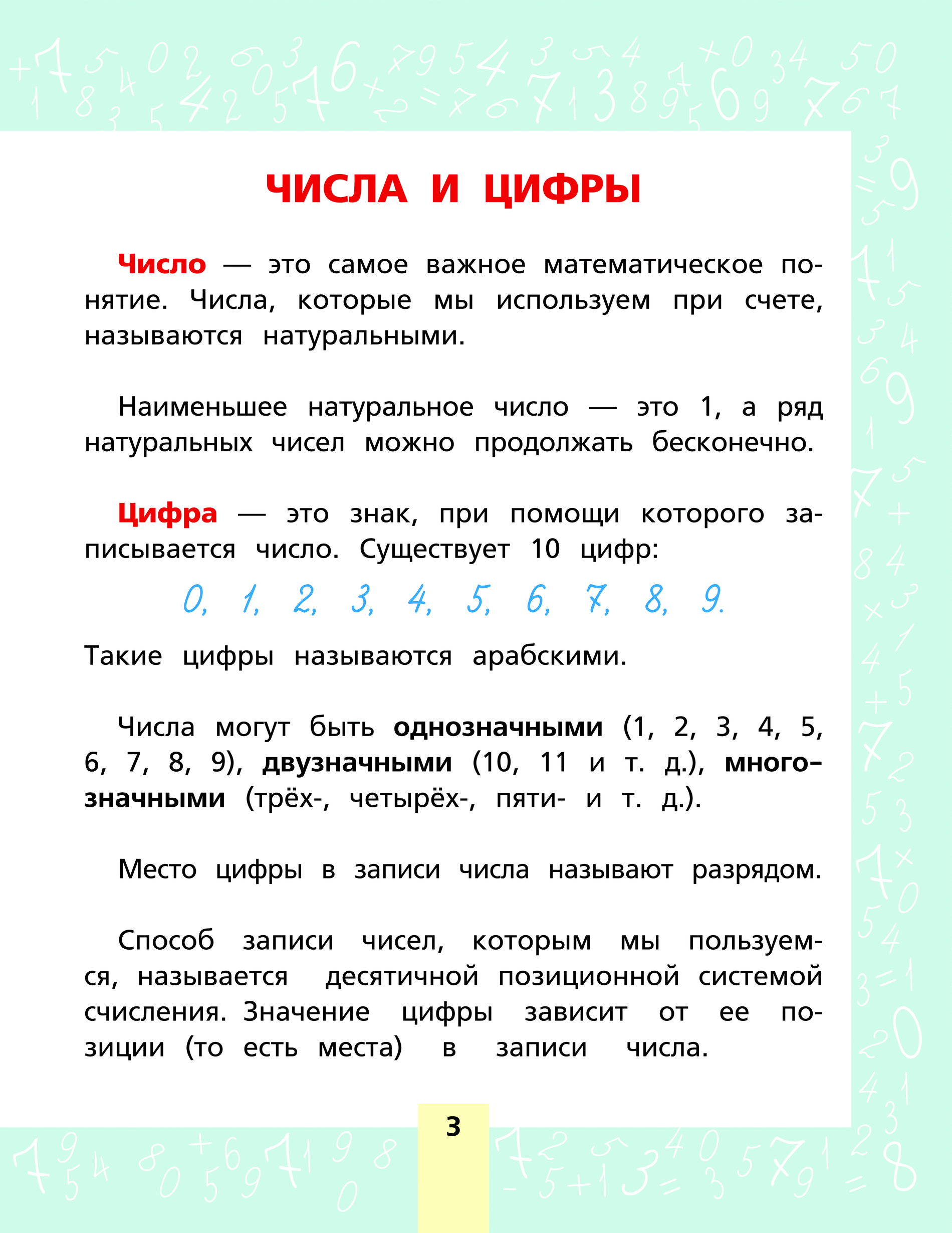 Памятки по математике 4 класс