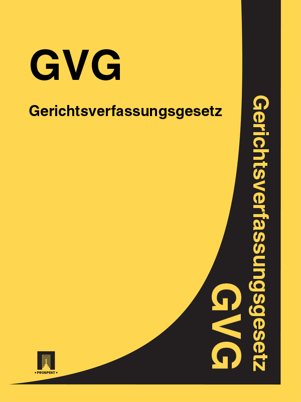 Deutschland — Gerichtsverfassungsgesetz – GVG