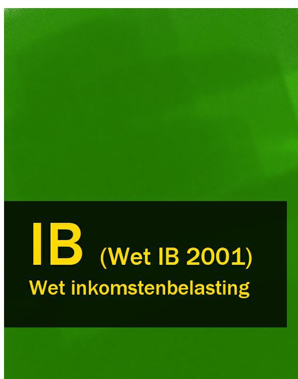 Nederland — Wet inkomstenbelasting – IB (Wet IB 2001)