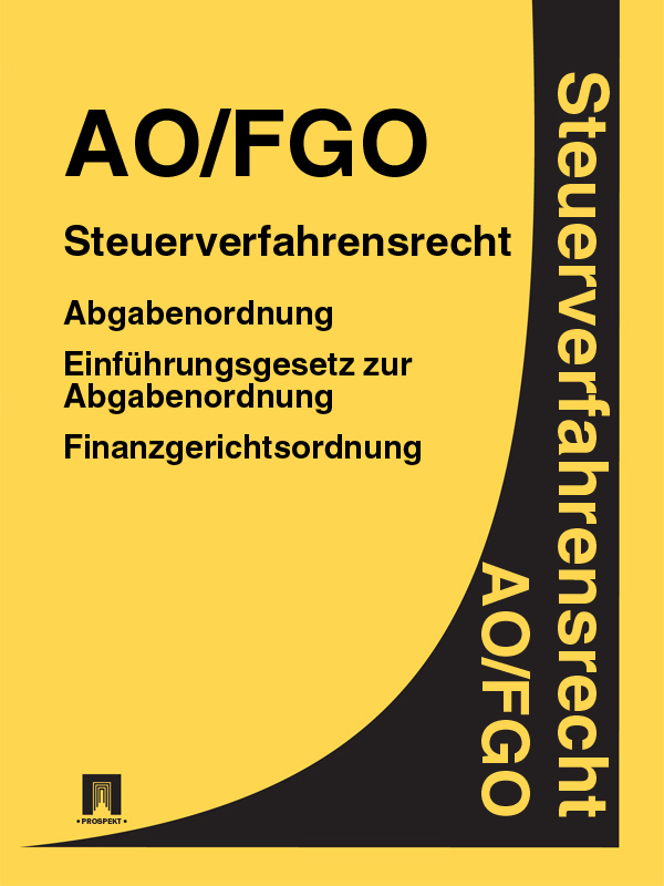 Deutschland — Steuerverfahrensrecht – AO/FGO