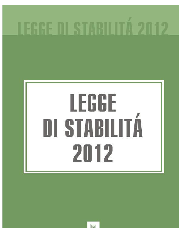 Italia — Legge di stabilit? 2012